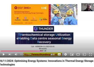 THUNDER Project Showcased at Webinar on Innovations in Thermal Energy Storage